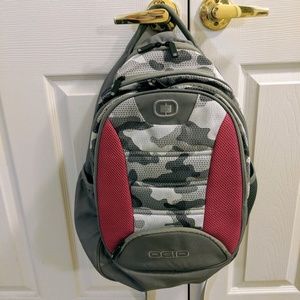 OGIO Excelsior Backpack - Gray Camo and Pink